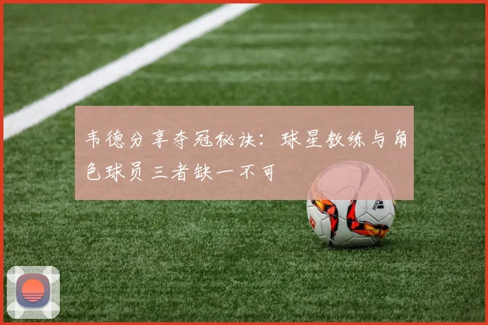 韦德分享夺冠秘诀：球星教练与角色球员三者缺一不可