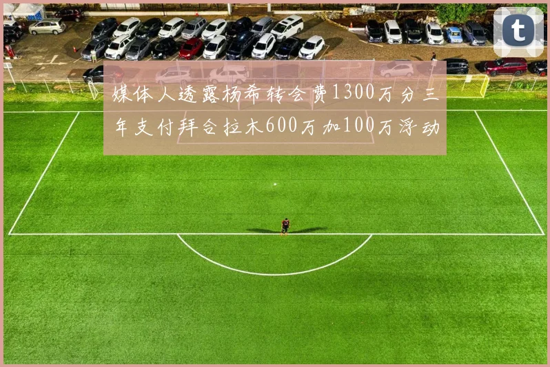 媒体人透露杨希转会费1300万分三年支付拜合拉木600万加100万浮动